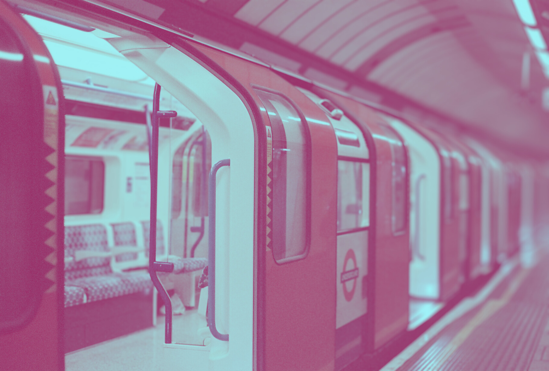 image of pink aesthetic train